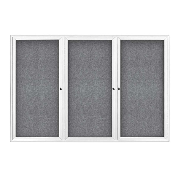 Sliding Door Indoor Enclosed Corkboard, 9